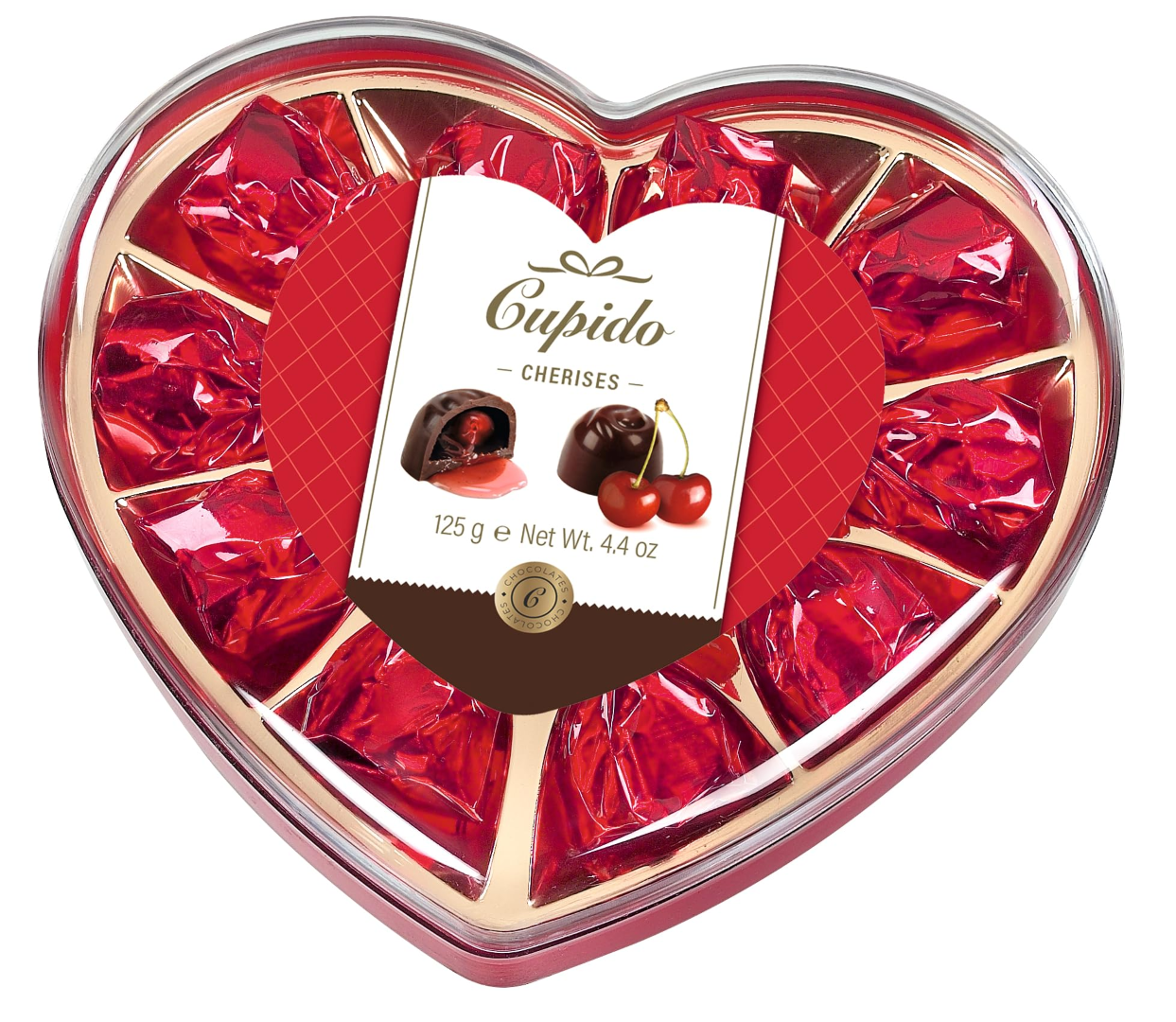 CUPIDO AMOR HEART CHOCOLATE 65G